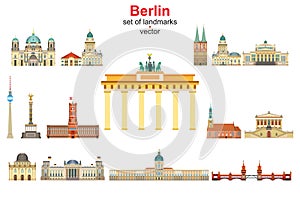 Berlin skyline vector 1