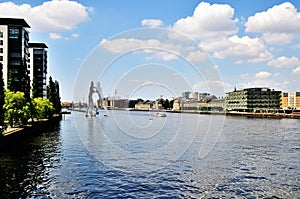 Berlin at the spree at daytime photo