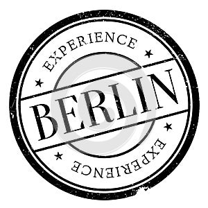 Berlin stamp rubber grunge