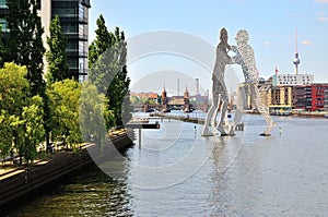 Berlin in summer at the river photo