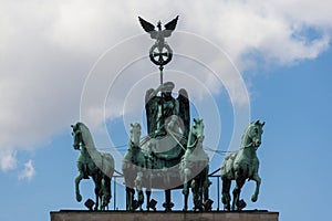 Berlin Symbol - top of the brandenburger Tor (brandenburg gate)