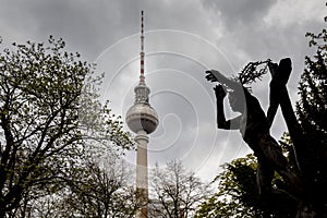 Berlin television twoer in Alexanderplatz