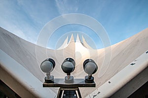 Berlin Tempodrom in the evening sun