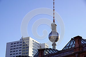 Berlin TV Tower on Alexanderplatz Germany panorama