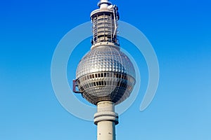 Berlin tv tower blue sky Alexanderplatz Germany city