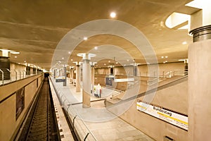 The Berlin U-Bahn (underground railway) is a rapid transit railway in Berlin, Germany