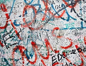 Berlin Wall on Potsdamer Platz in Berlin photo