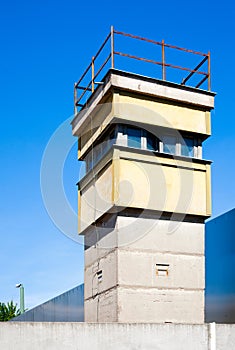 Berlin wall watch tower