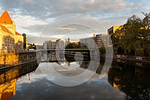 Berlin water reflection