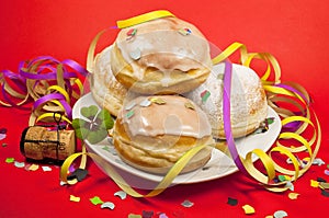 Berliner with conetti