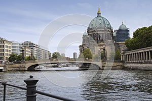Berliner dom berlin cathedral and bridge on the river spree ag
