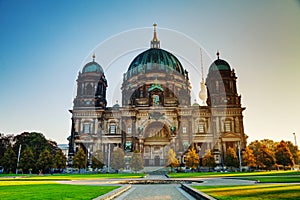 Berliner Dom cathedral in the morning