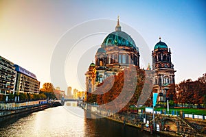 Berliner Dom cathedral in the morning