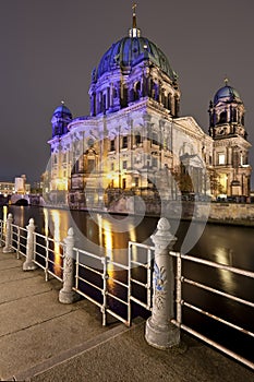 Berliner Dom at night, Berlin