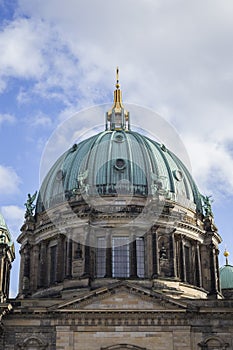 Berliner Dom`s dome in Berlin at day photo