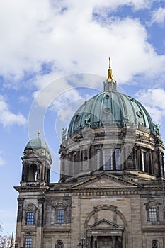 Berliner Dom`s dome in Berlin at day photo