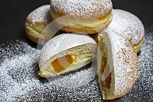 Berliner Doughnuts European donuts tradicional bakery for fasching carneval time