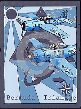 Bermuda Triangle Illustration