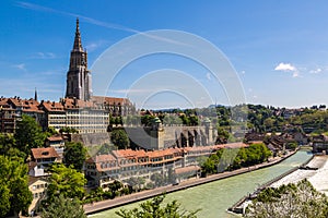 Bern and Berner Munster cathedral