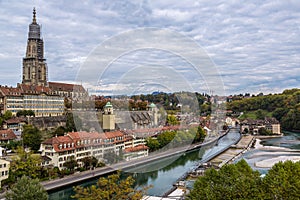 Bern and Berner Munster cathedral