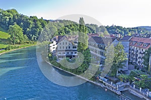 Bern, Old city view by the river, Switzerland, Europe