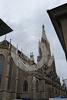 Bern, Switzerland - August 12, 2019 - Church buildings in the Swiss capital