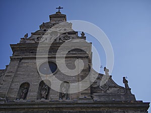 The Bernardine church and monastery in Lviv, Ukraine. The  church of St. Andrew