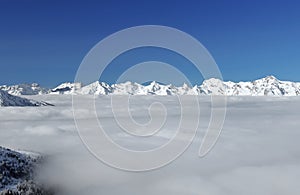 Bernese Alps and blanket of cloud