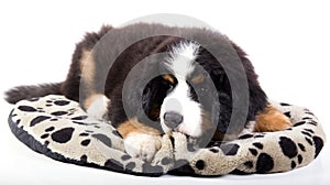 Bernese mountain dog puppy