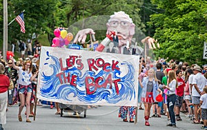 Bernie Supporters at Warren VT 4th of July Parade