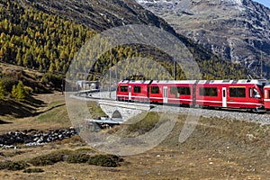 Bernina Diavolezza on the Bernina Express line