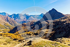 Bernina Pass CH - Panoramic view