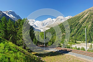 Bernina Pass, Swiss Alps photo