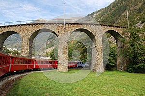 Bernina railway photo