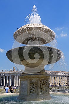 Bernini Fountain, St Peters Square, Rome