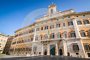 Bernini Montecitorio Palace seat of Italian parliament, Rome, Italy