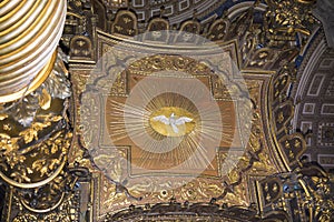 Bernini's baldacchino, inside Saint Peter's Basilica, Vatican