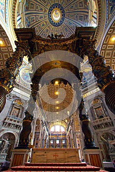 Bernini's Baldachin in St. Peter's Basilica photo
