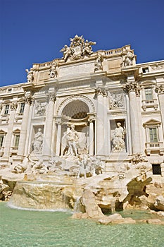 Trevi Fountain and Palazzo Poli, Rome photo