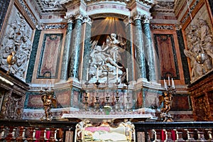 Bernini sculpture in the Church of Santa Maria della Vittoria