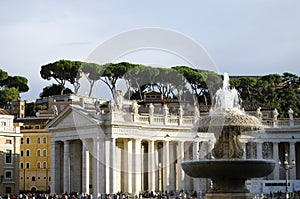 The Berninis colonnades at Vatican photo