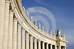 The Berninis colonnades at Vatican photo