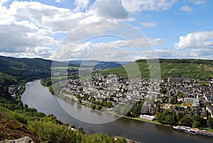 Bernkastel-Kues, Germany, viewed from the castle