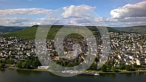 Bernkastel-Kues, Germany, viewed from the castle