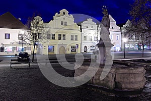 Beroun at night