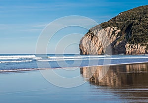 Berria beach in SantoÃ±a, Cantabria (Spain)