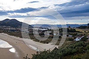 Berria beach in SatoÃ±a, Spain