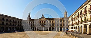 Berria Square (New Square) and city hall. Vitoria-Gasteiz