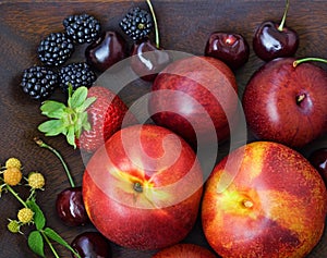 Berries, closeup, harvest