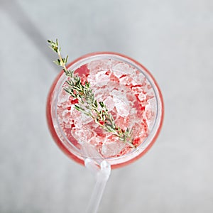 Berries Drink with Fresh Thyme
